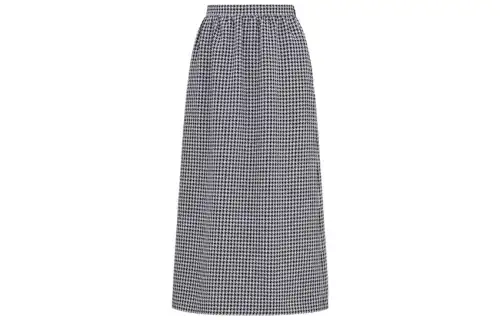 Christian DIOR Houndstooth Midi Skirt