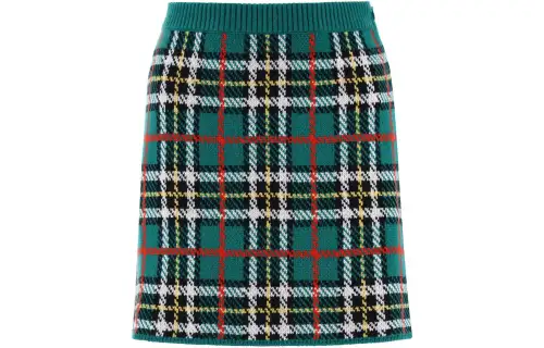 MIU MIU Casual Short Skirts Women's Green Moderate Short Other