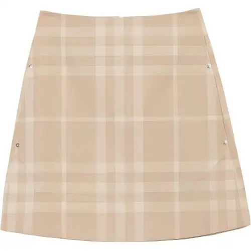 Burberry check-print A-line cotton skirt