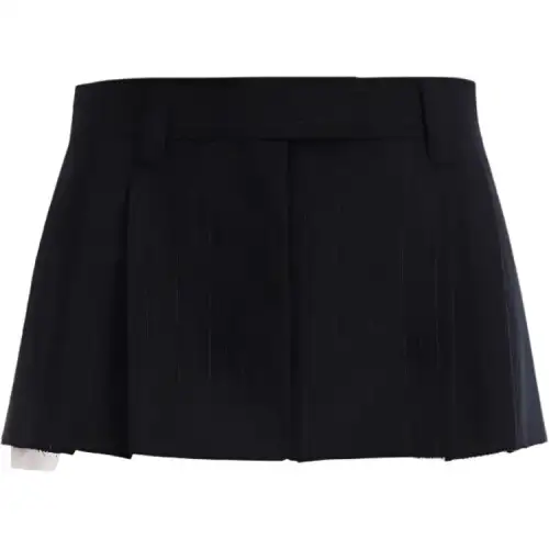 MIU MIU FW23 Casual Short Skirts Women's Marine Blue