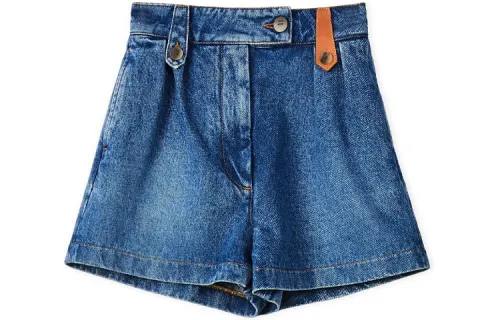 LOEWE Denim Shorts Women's Blue Moderate Other