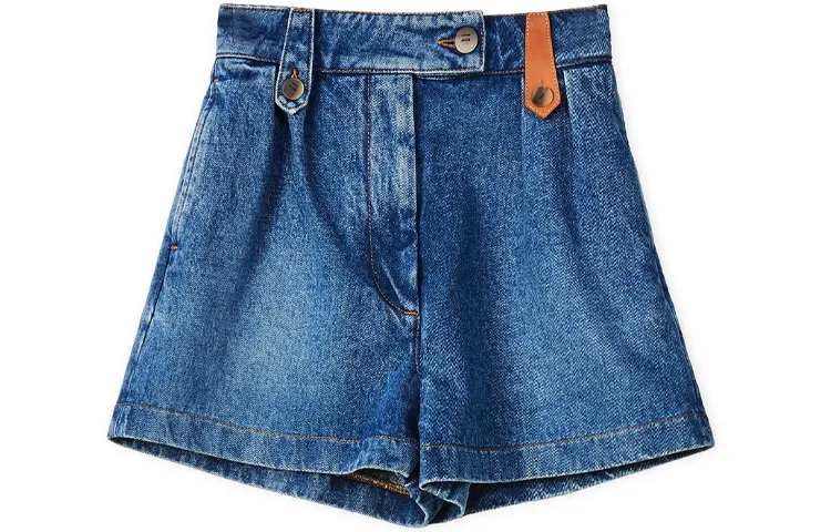 LOEWE Denim Shorts Women's Blue Moderate Other