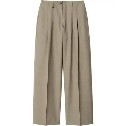 Burberry double-pleated wool pants