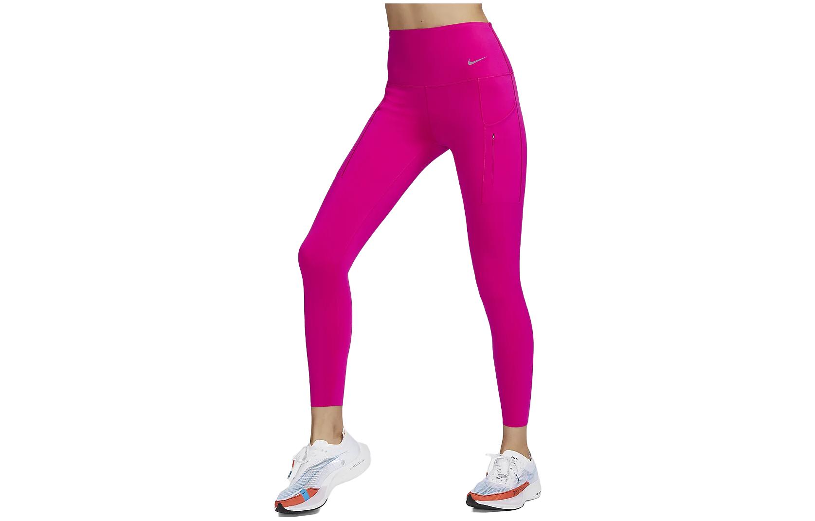 Женские штаны Nike Go (малиновые)