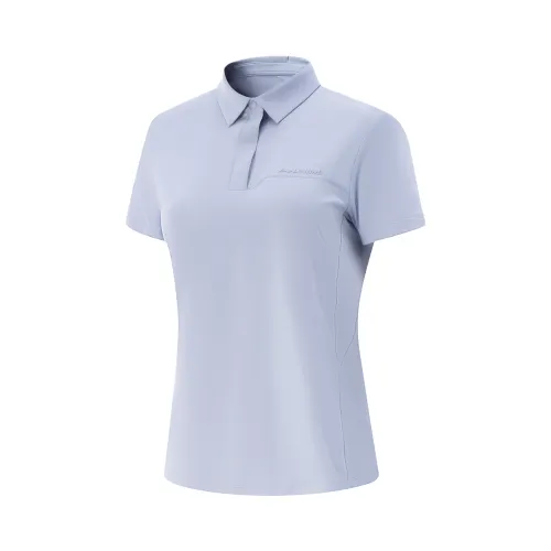 Li Ning Fitness Series Polo Shirt Women's Frost Blue