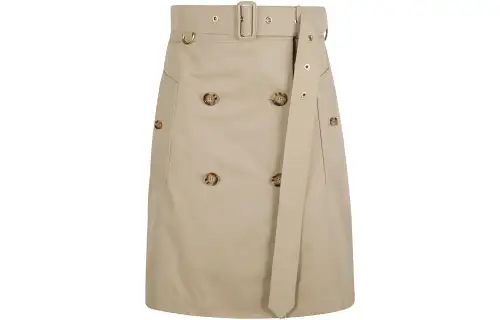 Burberry Belted-Waist Mini Skirt