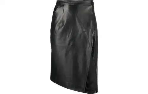 Vetements Leather Short Skirts Women's Black Moderate Short Other