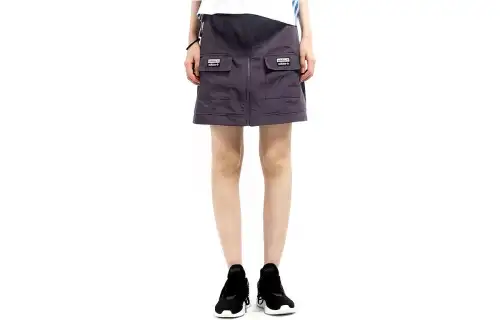 Adidas Originals Casual Short Skirts Women's Purple Gray