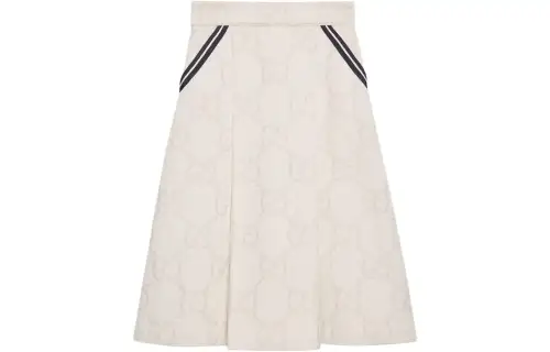 GUCCI Maxi Gg Skirt White