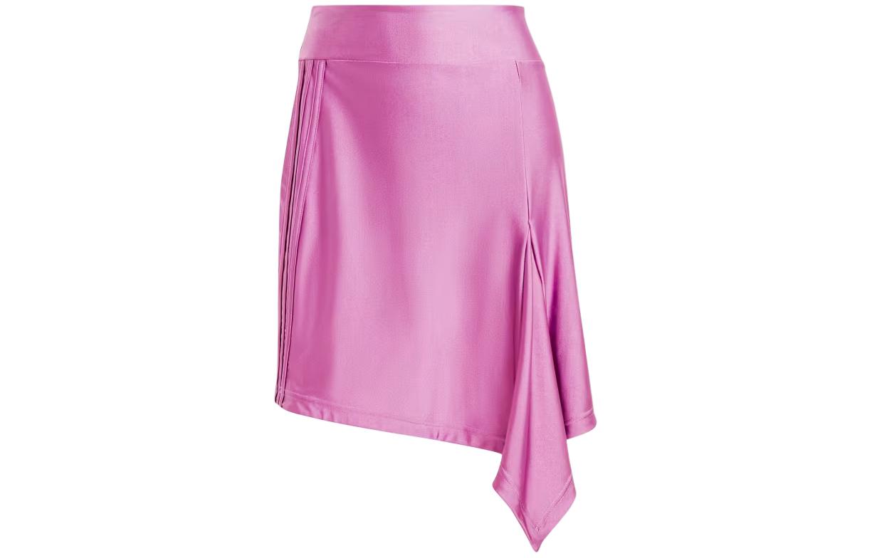 Adidas Originals Fashion Satin Miniskirt Casual Short Skirts Women's Lilac