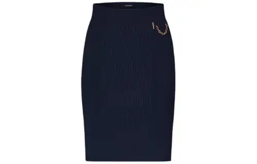 LOUIS VUITTON Ribbed Knit Skirt