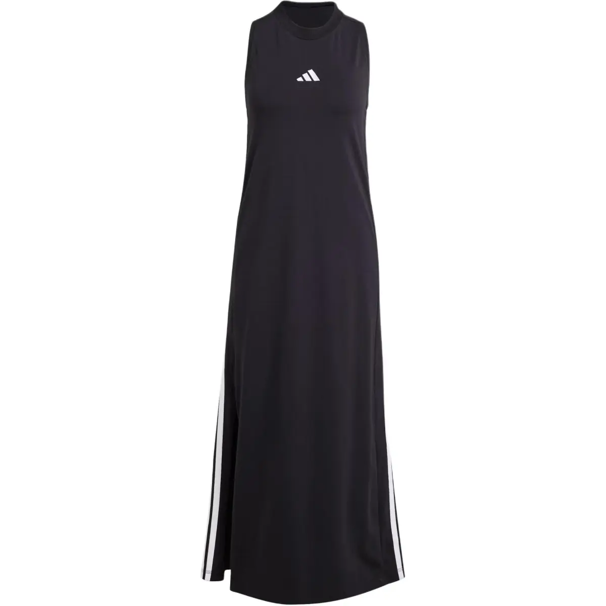 Adidas ESSENTIALS 3 Stripes Sportswear Long Racerback Dress Sleeveless Dress Women's Black/White