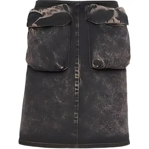 【RunwayPrevious Season】cargo-pocket denim skirt