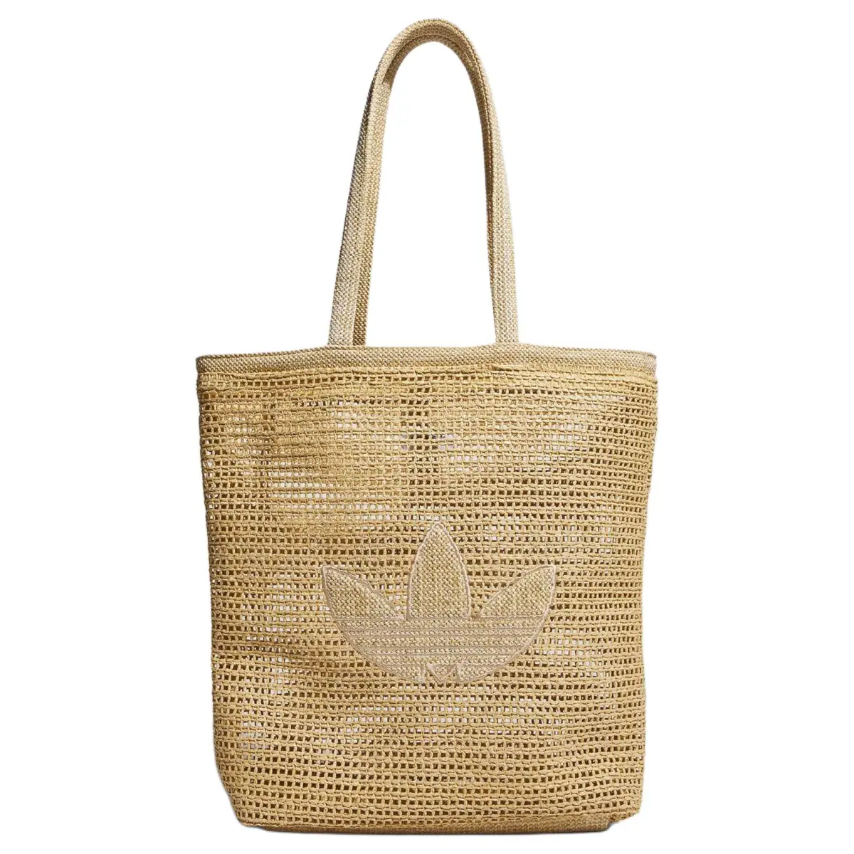 Adidas Originals Recycled Polyester Shoulder Bag Tote Woven Bag Shopping Bag Shoulder Bag Regular Women's Oat