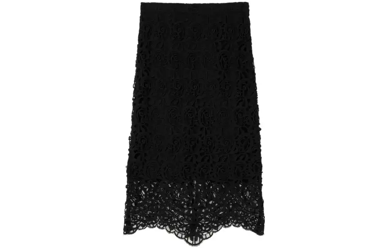 Burberry embroidered pencil skirt