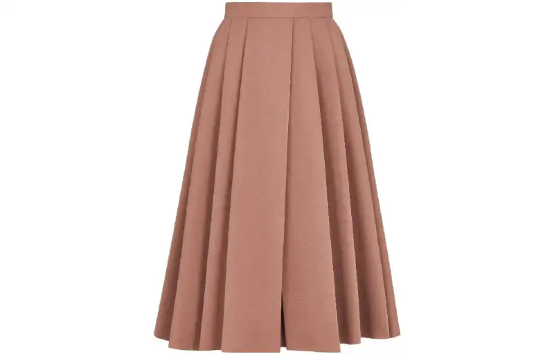 DIOR SS23 Casual Long Skirt Women's Cameo Brown