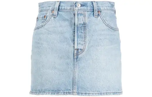 Levis mid-rise denim skirt