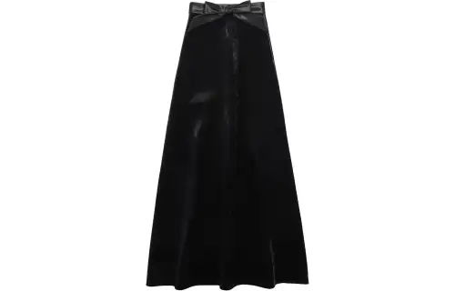 Balenciaga SS24 Casual Long Skirt Regular Fit Women's Black