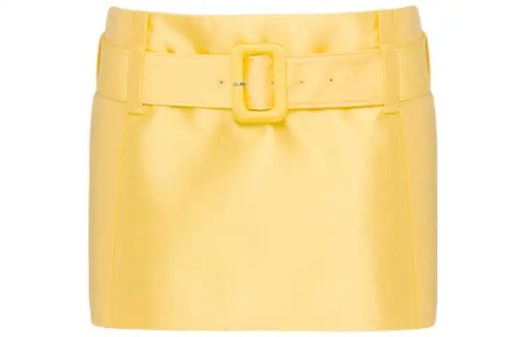 PRADA Casual Short Skirts Women's Yellow Moderate Extra Short Other
