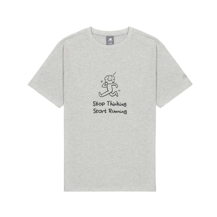 New Balance T Shirt Unisex Heather Gray