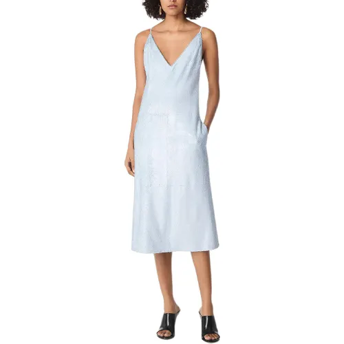 Bottega Veneta SS25 Slip Dress Women's Sky Blue