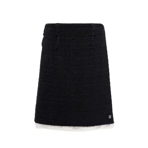 MIU MIU FW22 Casual Long Skirt Women's Black