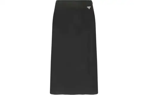 PRADA SS22 Casual Long Skirt Women's Black