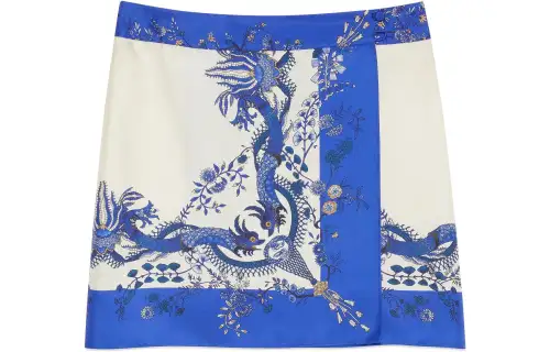 GUCCI Chinese New Year SS24 Casual Short Skirts Women's Blue