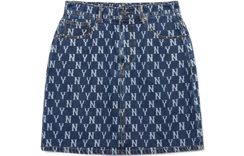 MLB MLB, base classic dark blue denim skirt, A-line