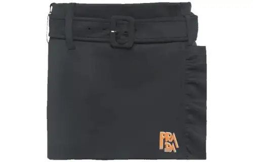 PRADA SS23 Casual Short Skirts Women's Black