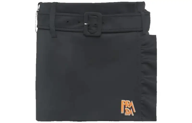 PRADA SS23 Casual Short Skirts Women's Black