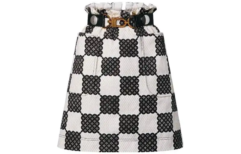 LOUIS VUITTON Bubble Damier Paperbag Mini Skirt