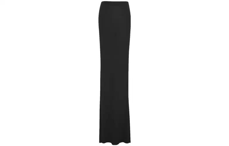 SAINT LAURENT Asymmetric hem Maxi Skirt
