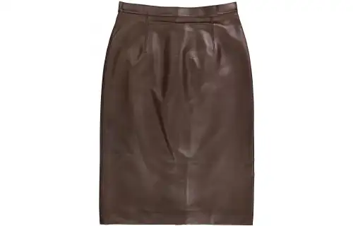 Burberry Leather Short Skirts Women's