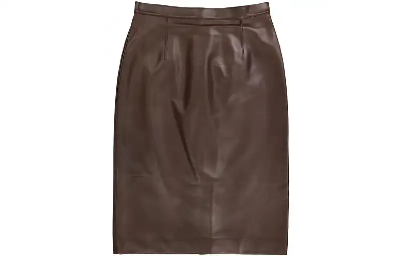 Burberry Leather Short Skirts Women's
