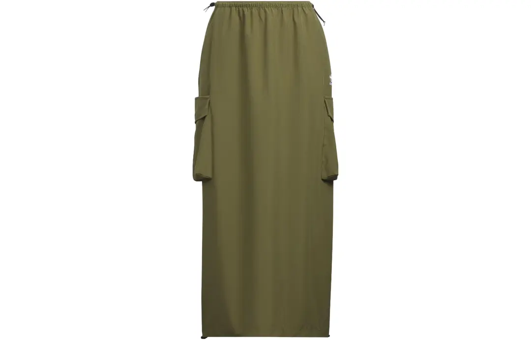 Adidas Originals Casual Long Skirt Women's Dark Olive Green