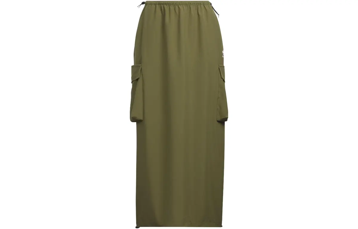 Adidas Originals Casual Long Skirt Women's Dark Olive Green