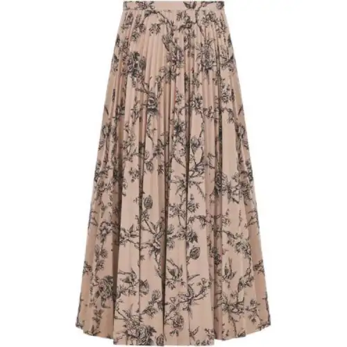 DIOR FW22 Casual Long Skirt Women's Umber
