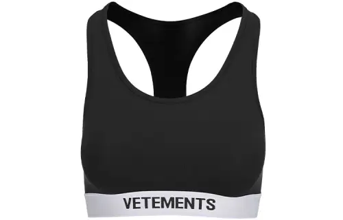 Vetements Sleeveless Sports Shirts Women's Black Racerback