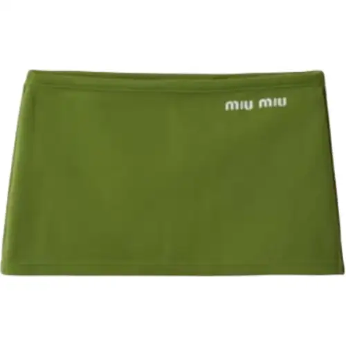 MIU MIU Casual Short Skirts Women's Green
