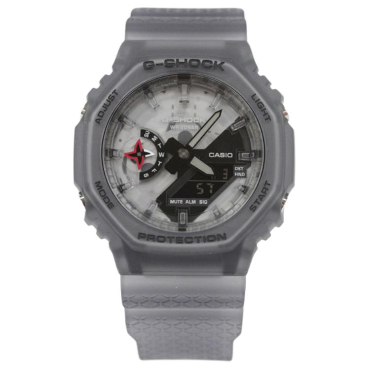 CASIO Casio, shockproof waterproof transparent quartz watch strap for men and women, white dial, quartz mechanism, Japanese and Korean