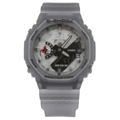 CASIO Unisex Liquid Crystal/Analog Dual Display Series White Watch