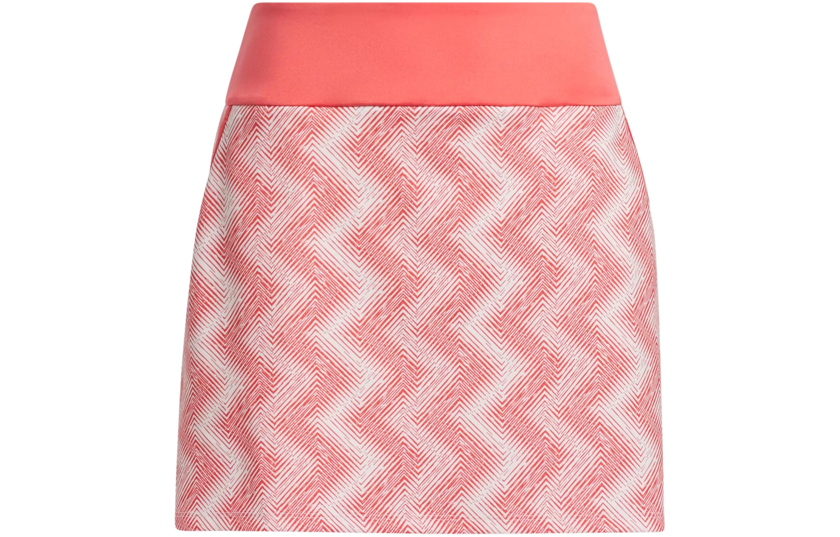 Adidas Ultimate365 Printed Skort Casual Short Skirts Women's Red