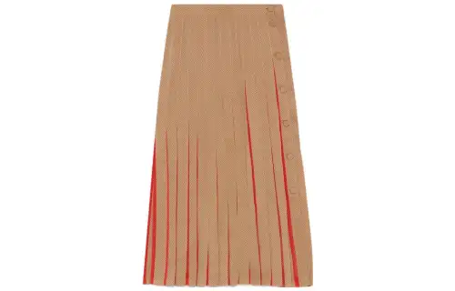 GUCCI SS23 Casual Long Skirt Women's Camel
