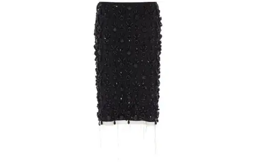 MIU MIU Casual Long Skirt Women's Black