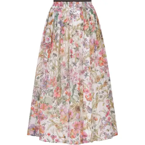 DIOR SS24 Casual Long Skirt Women's Multicolor