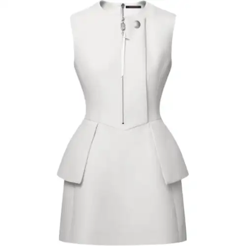 LOUIS VUITTON Tailored Peplum Dress