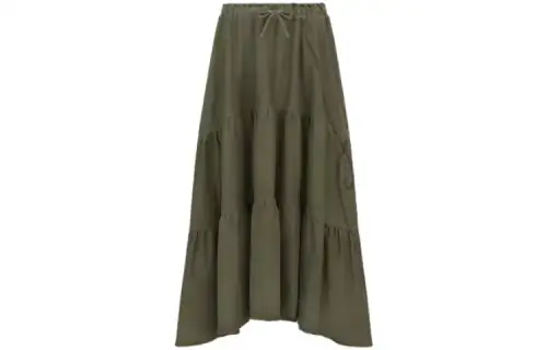 DIOR Casual Long Skirts Women's Green Mid Length Other