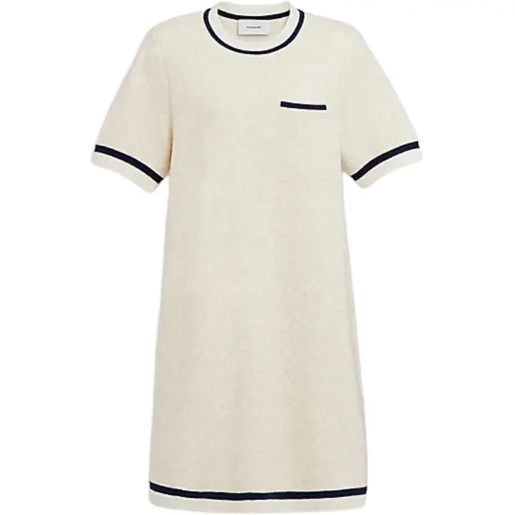COACH SS24 Short Sleeved Dress Women's Ivory White