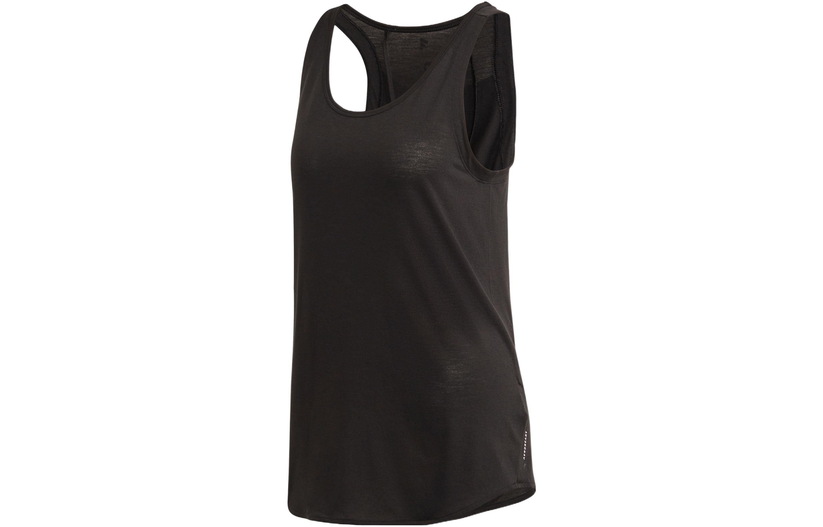 Adidas Sleeveless Sports Shirts Women's Black Racerback